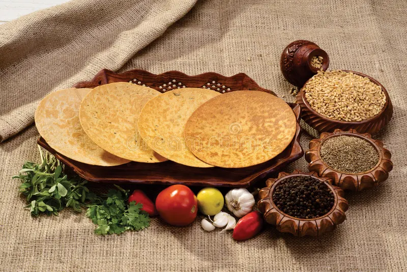indian khakhra traditional gujarati snack also know as khakra crispy roti fenugreek khakharas thin crackers made 216659443 (1)